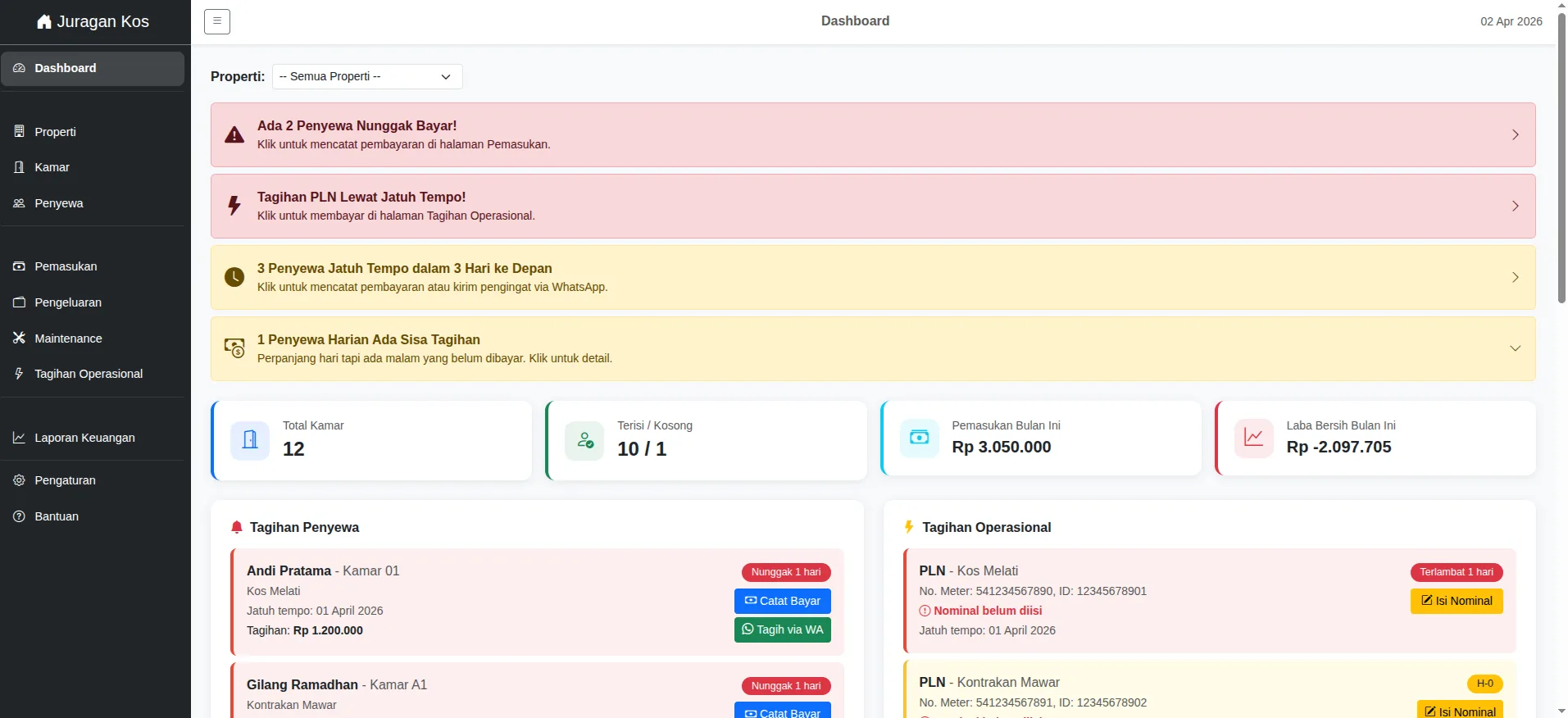 Juragan Kos screenshot